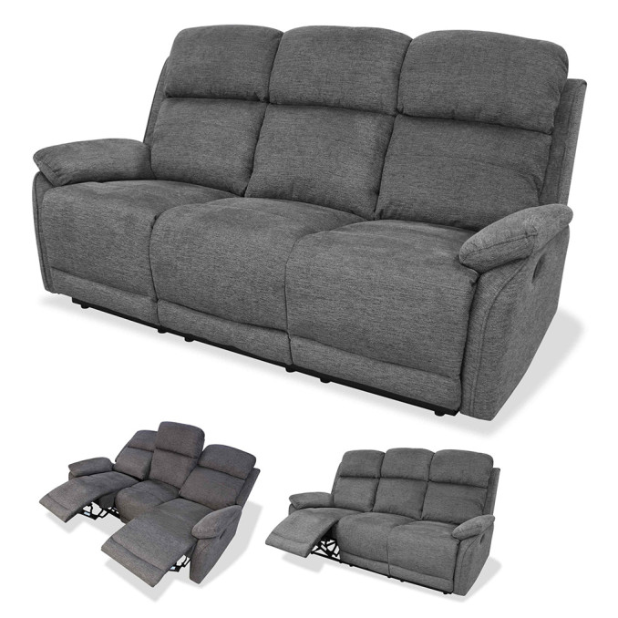 Sofá relax tres plazas Di Caprio 185 cm