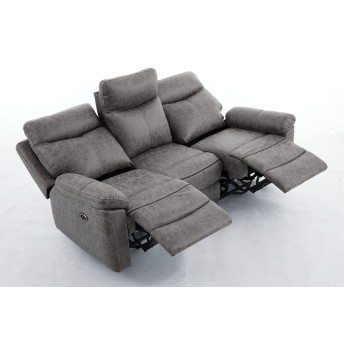 Sofá relax eléctrico 3 plazas 192 cm Afflec