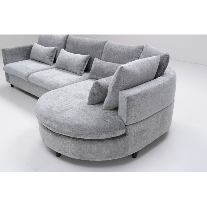 Sofá cama chaise longue derecha Charlene 282 cm