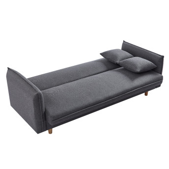 Sofá cama con arcón gran capacidad Madonna 203 cm gris