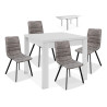 Conjunto mesa y 4 sillas comedor Munia