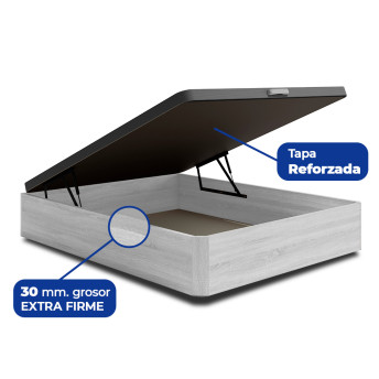 Canapé 150x190 abatible 30 mm  con base tapizada ártico Berlín