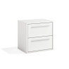 Mesita 2 cajones montada blanca Zeus