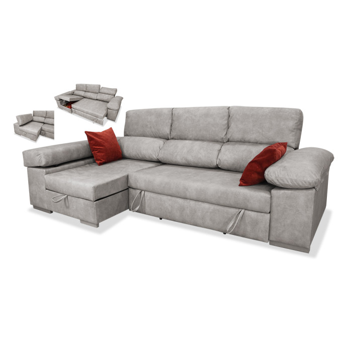 Sofá cama chaise longue izquierda Supreme 285 cm