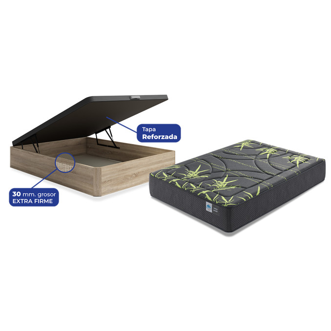 Conjunto canapé sonoma y colchón Visco...