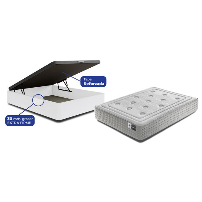 Conjunto canapé y colchón Diamante 150x190