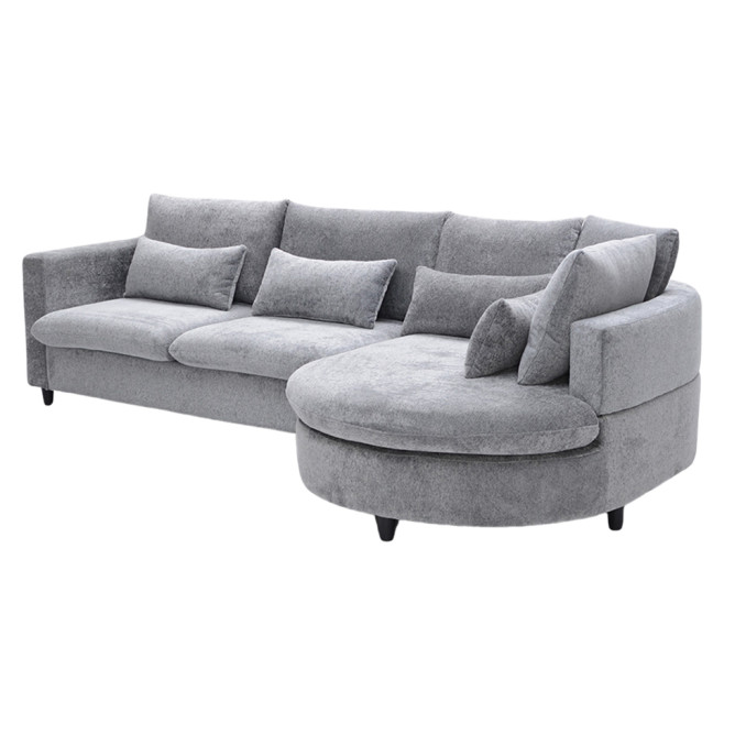 Sofá cama chaise longue derecha Charlene 282 cm