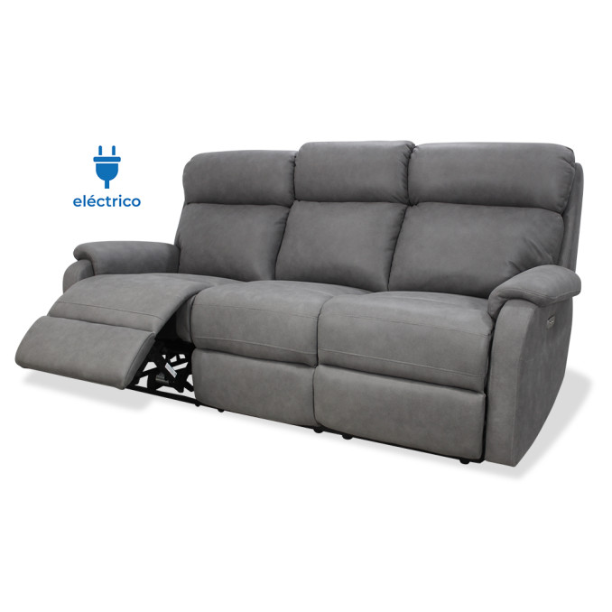 Sofá relax eléctrico tres plazas Bogart 205 cm