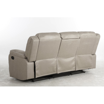 Sillón relax 3p Cooper 220 cm con respaldo reposabrazos portabebidas