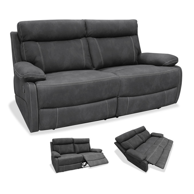 Sofá relax dos plazas Jack 182 cm