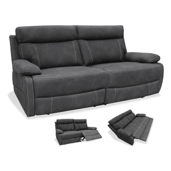 Sofá relax tres plazas Jack 205 cm