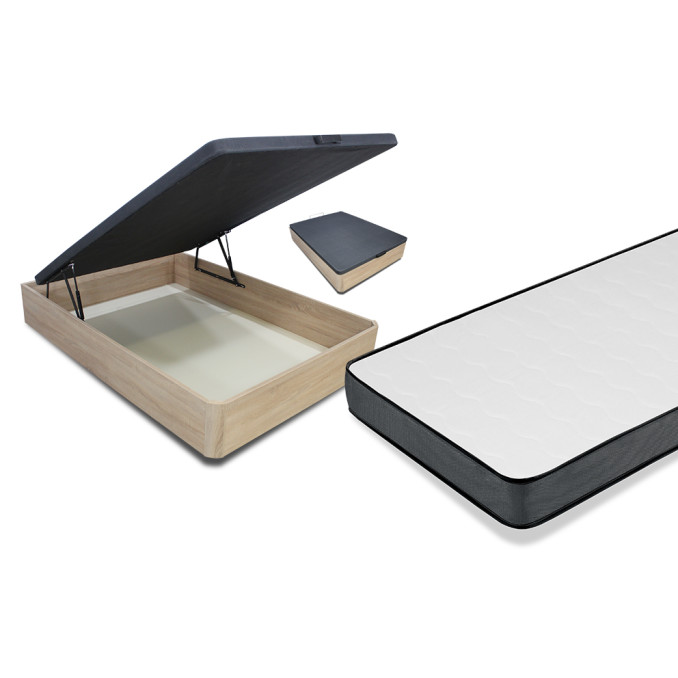 Conjunto de canapé y colchón Ahorro 150x190 cm...