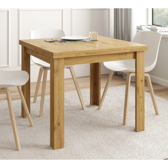 22068A CONJUNTO MESA CUADRADA EXT. 90x90cm. ARTISAN Y 4 SILLAS BEIGE