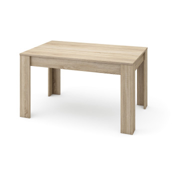 Conjunto mesa comedor extensible y 6 sillas blancas Daniela