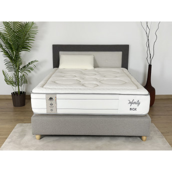 Colchón Visco elástica y muelles ensacados 150x190 Infinity Box 32cm altura