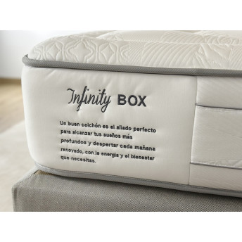 Colchón Visco elástica y muelles ensacados 150x190 Infinity Box 32cm altura
