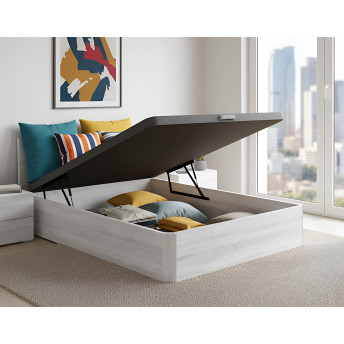 Canapé 90x190 abatible 30 mm  con base tapizada ártico Berlín