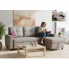 Sofá chaise longue cama Fan 230 cm.