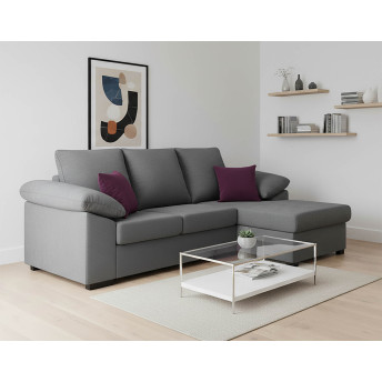 Sofá chaise longue Alejandra 230 cm.