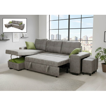 Sofá chaise longue cama Tucán 237 cm.