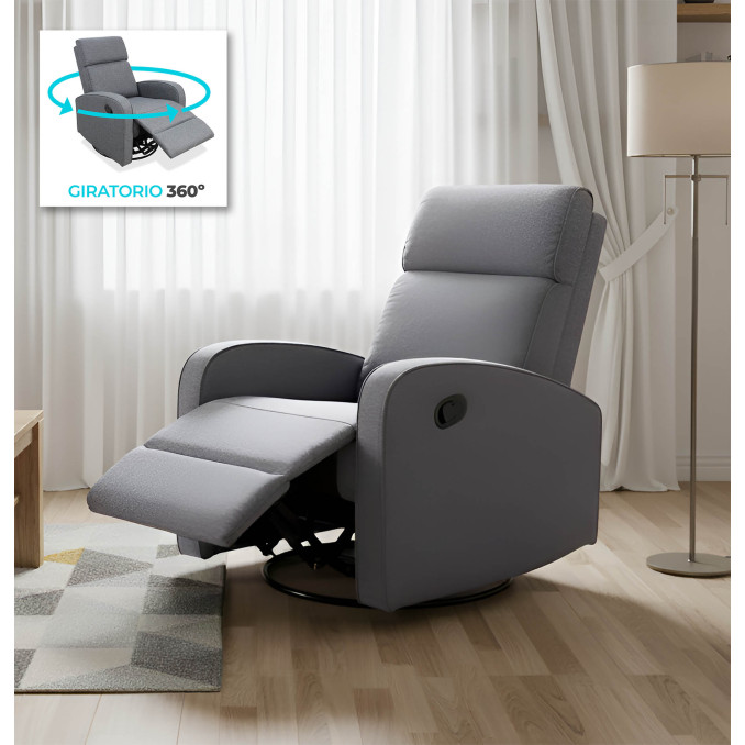Sillón relax giratorio balancín Confor
