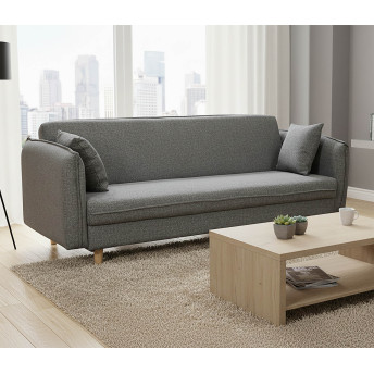 Sofá cama con arcón gran capacidad Madonna 203 cm gris