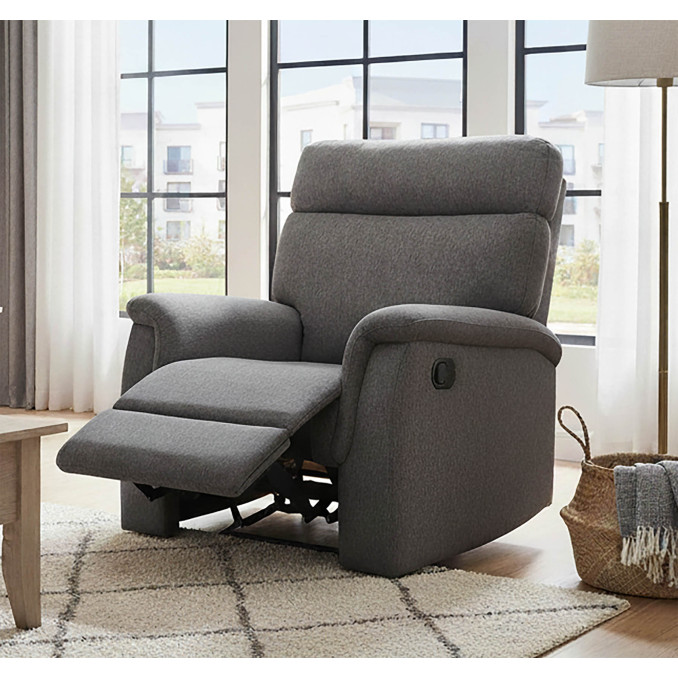 Sillón relax reclinable manual Texas gris