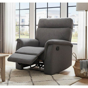 Sillón relax reclinable manual Texas gris