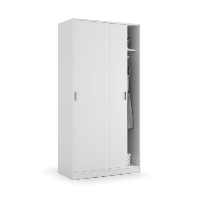 Armario dos puertas Flow correderas 100 cm