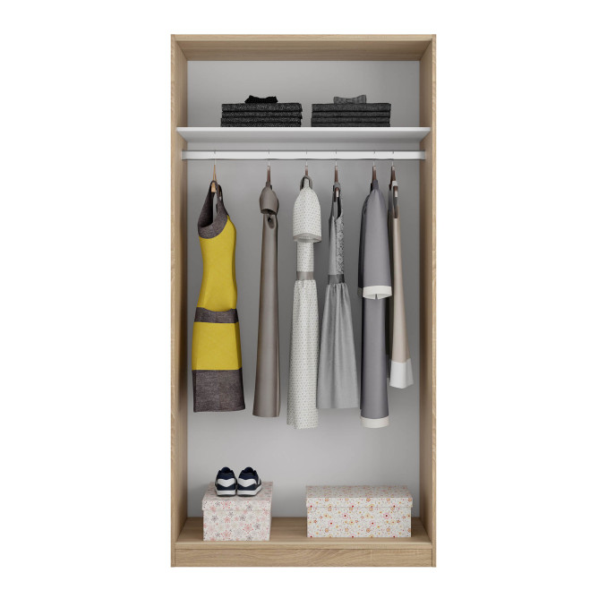 Armario dos puertas Flow correderas 100 cm...