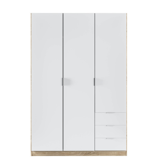 Armario tres puertas MEGABOX y tres cajones 121 cm