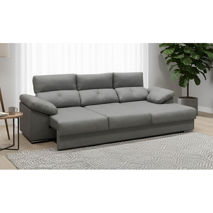 Sofá cheslong cama Vogue 240 cm. asientos ultra...