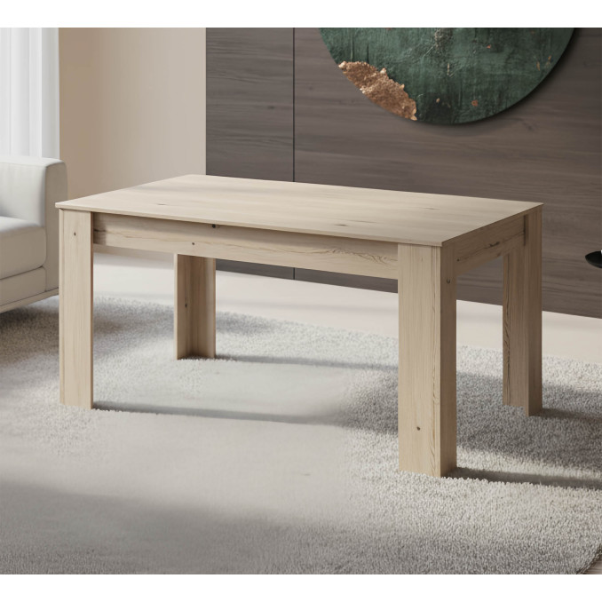 Mesa comedor Eco Bass 140x90 cm color roble