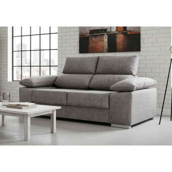 Sofá tres plazas Álvaro 190 cm reposacabezas reclinables