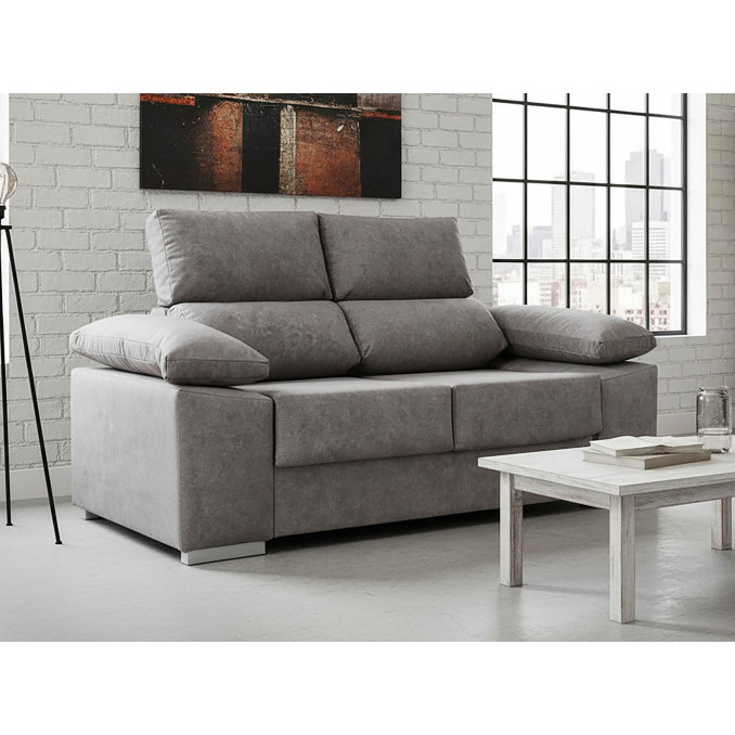 Sofá dos plazas Álvaro 160 cm reposacabezas...