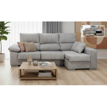 Sofá chaise longue derecha Jaime 263 cm