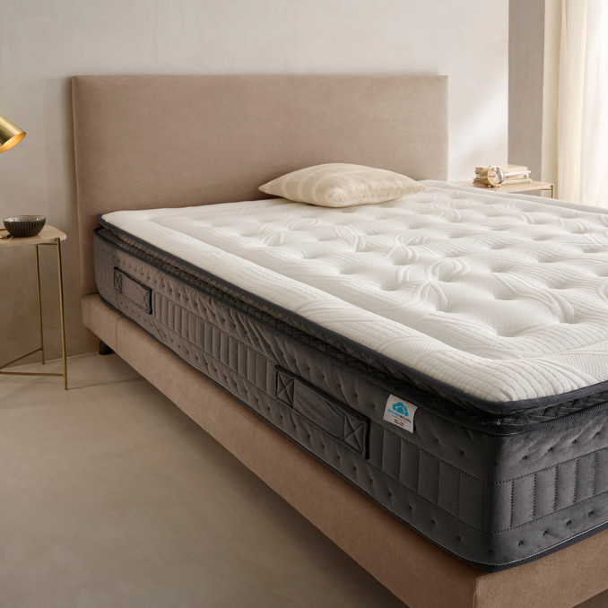 Colchón viscoelástica con muelle ensacado...