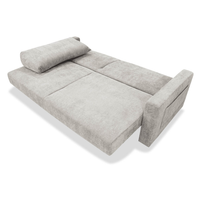 Sofá cama extra grande Wakale XL beige 230 cm.