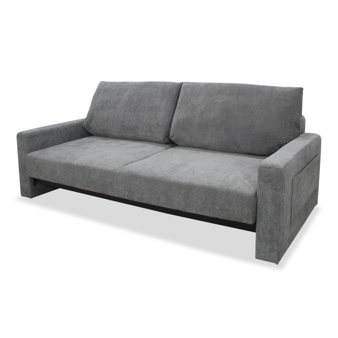 Sofá cama extra grande Wakale XL gris 230 cm.