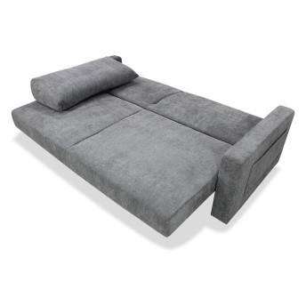Sofá cama extra grande Wakale XL gris 230 cm.