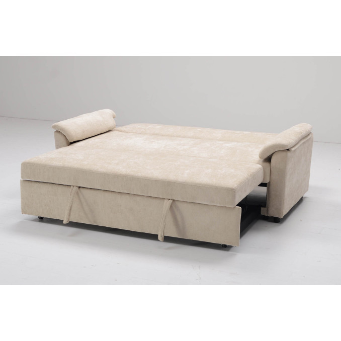 Sofá cama 3 plazas Fleming beige 200 cm
