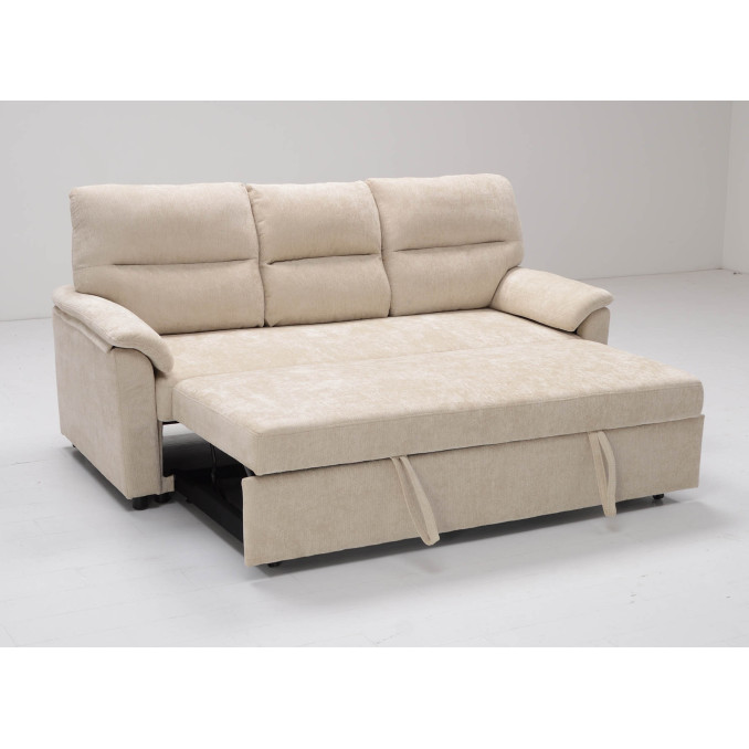 Sofá cama 3 plazas Fleming beige 200 cm