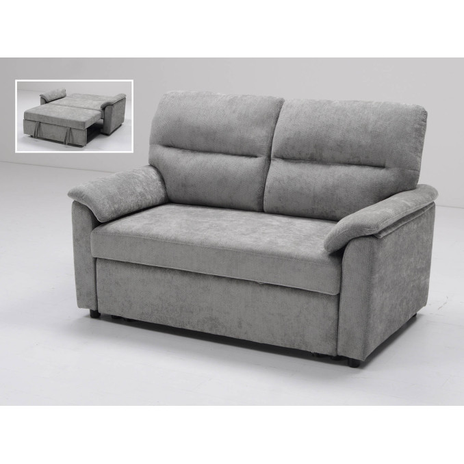 Sofá cama 2 plazas Fleming gris 140 cm