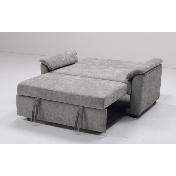 Sofá cama 2 plazas Fleming gris 140 cm