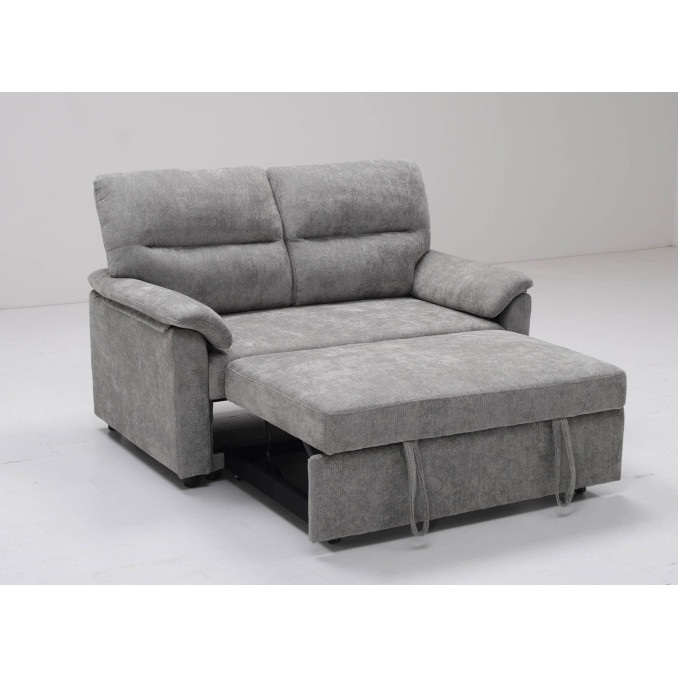 Sofá cama 2 plazas Fleming gris 140 cm