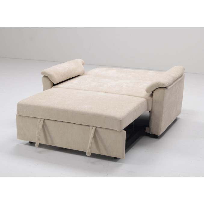 Sofá cama 2 plazas Fleming beige 140 cm