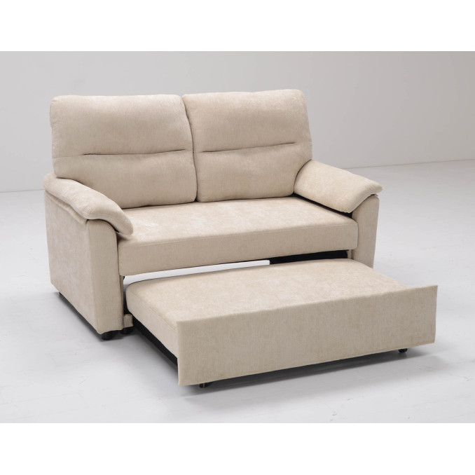Sofá cama 2 plazas Fleming beige 140 cm