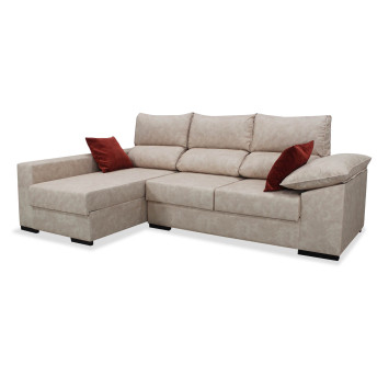 Sofá chaise longue izquierda California arcón abatible 265 cm