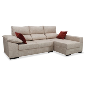 Sofá chaise longue derecha California arcón abatible 265 cm