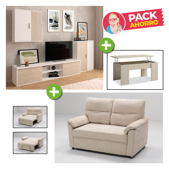 Pack conjunto ahorro salón Adelfas - Mueble...